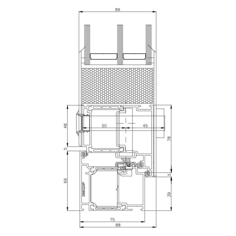 Exclusive Modern : Telaio laterale lato serratura anta