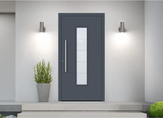 Porte d'ingresso con vetro