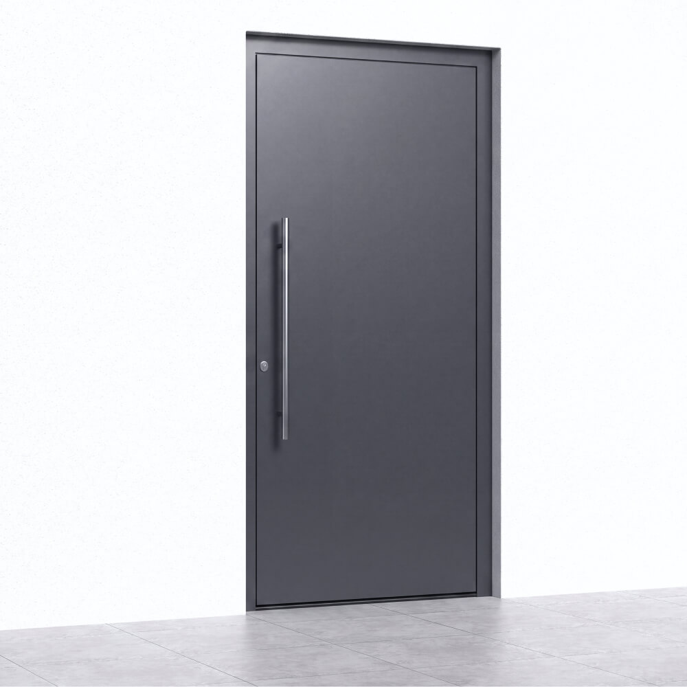 Porta d'ingresso in alluminio Lodi installazione