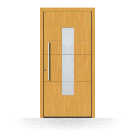 Portoncini d'ingresso vetrate in legno
