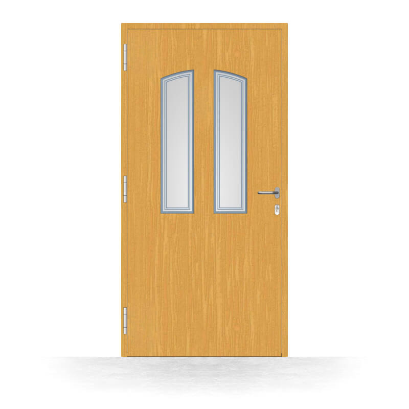 Porta d'ingresso in legno modello Brindisi - vista interna