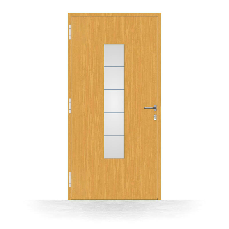 Porta d'ingresso in legno modello Busto Arsizio - vista interna