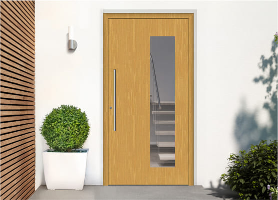 Porte d'ingresso con vetro