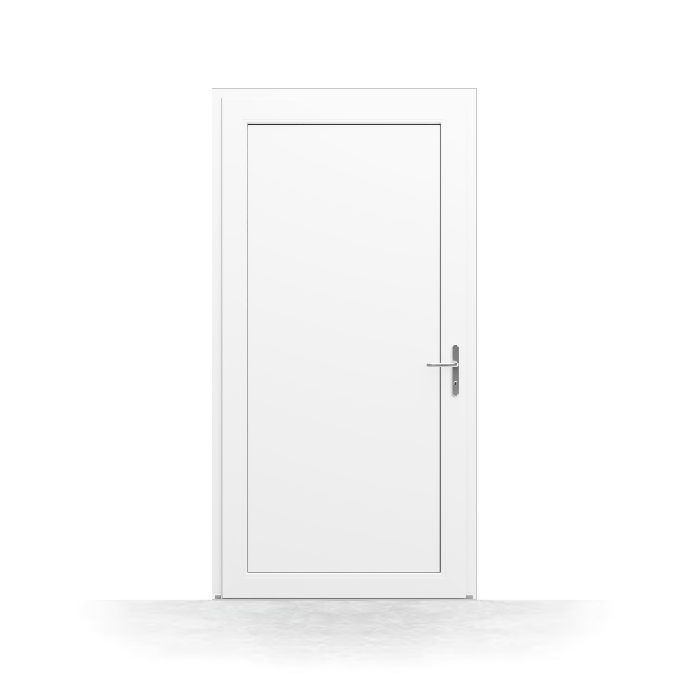 Porta d'ingresso in PVC - vista dall'interno