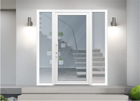 Porta ingresso con lato fisso