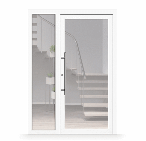 Porte ingresso con sopraluce e fiancoluce