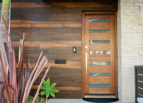 Porta d'ingresso in legno