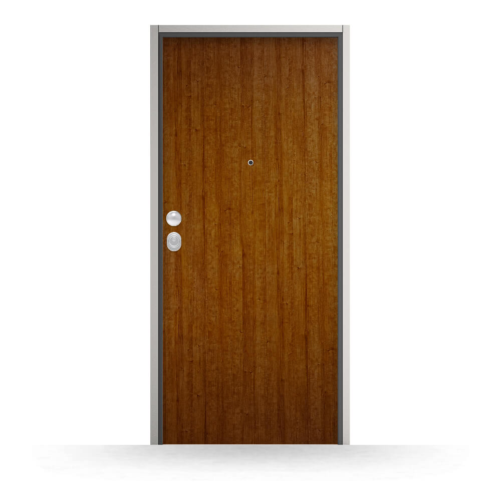 Porta blindata in laminato modello Camporeale - vista esterna