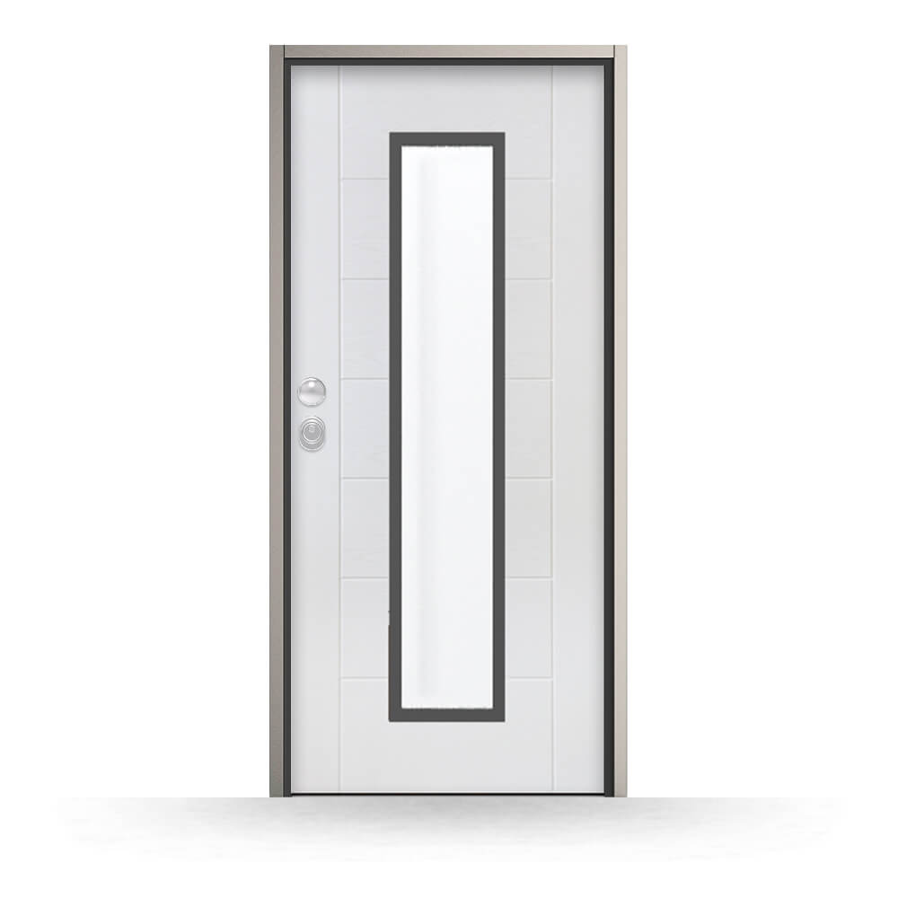 Porta blindata modello Minturno - vista esterna
