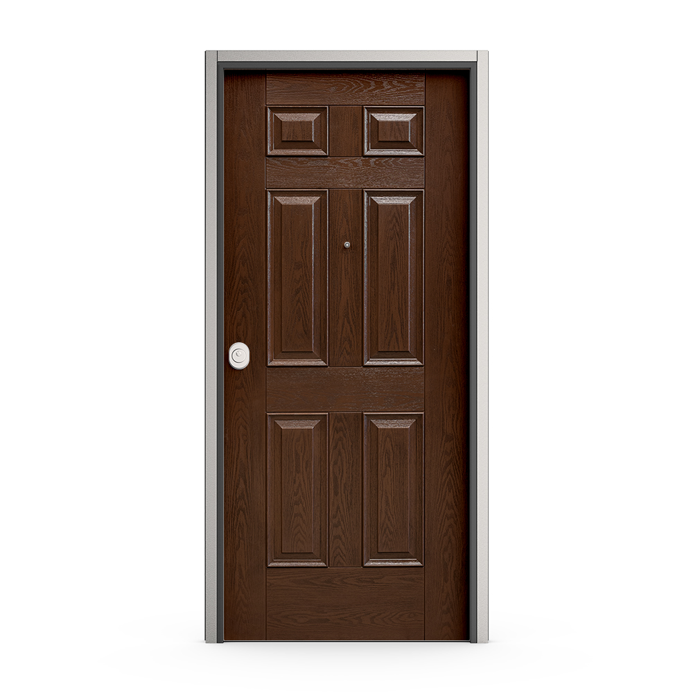 Porta blindata Grimaldi noce medio