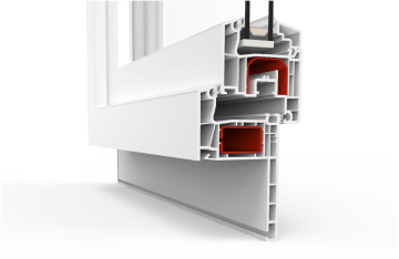 Finestra in PVC con profilo IDEAL 4000 Restauro