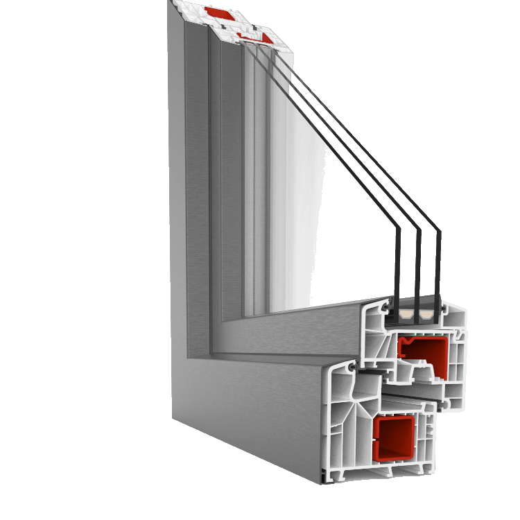 Profilo della finestra in PVC-alluminio