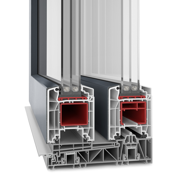 Porta alzante scorrevole in PVC Aluskin Premium