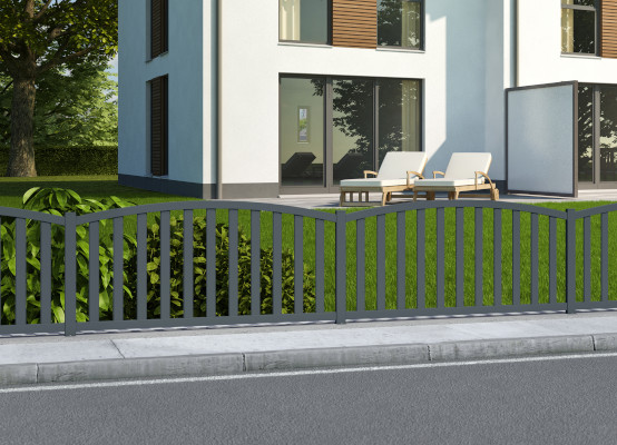 Recinzione per giardino Salerno antracite