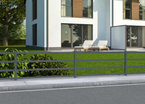 Recinzione per giardino Milano antracite