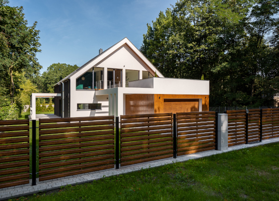 Recinzione effetto legno