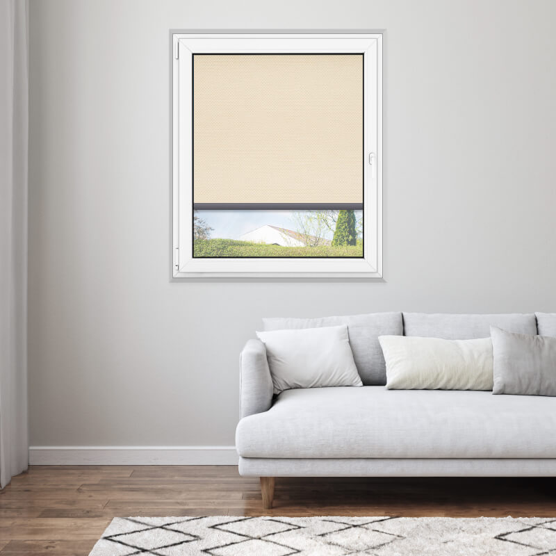Tenda a rullo per esterni beige