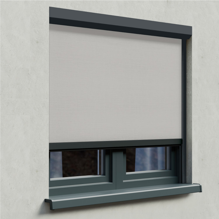 Tenda a rullo grigio chiaro