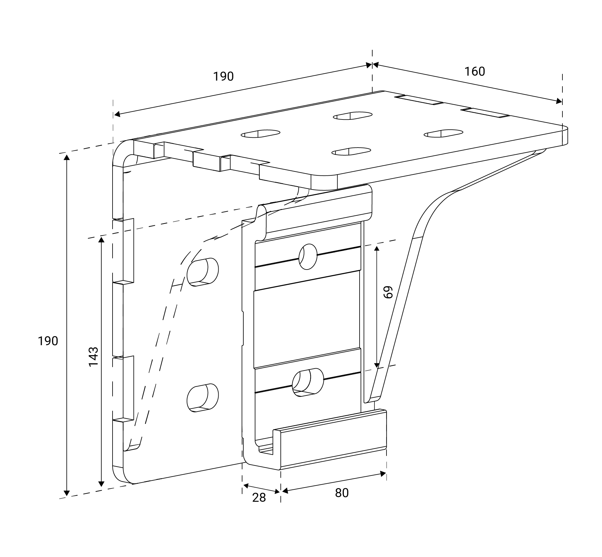 Tenda da sole Exclusive: montaggio a soffitto (fino a 480 cm)