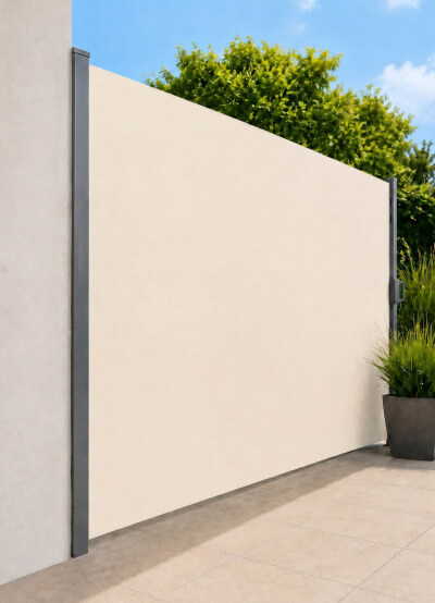 Tenda laterale retrattile beige Tenda laterale retrattile beige