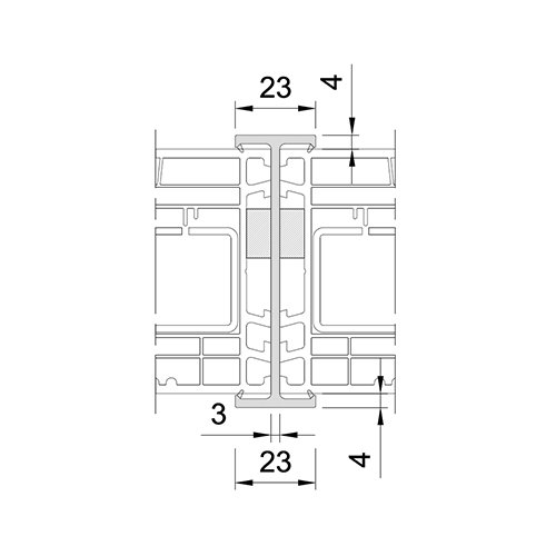 Profilo di accoppiamento PVC